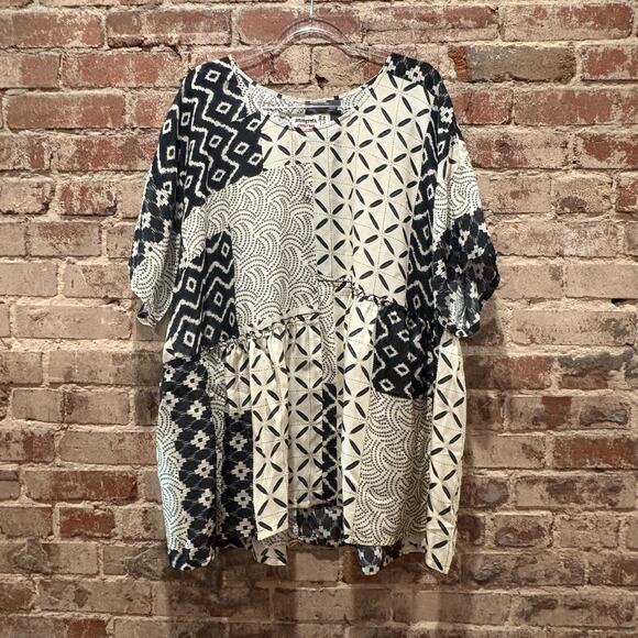 Pete & Greta Johnny Was Marasusa Silk Blouse Plus Size 2X - Picture 1 of 5